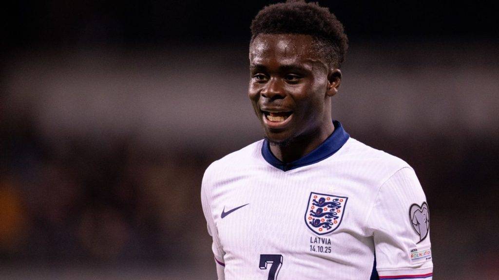 Arsenal’s Bukayo Saka agrees he should score more for England