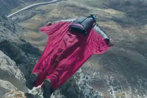 Daredevil wingsuit pilot killed after diving off 1,000ft mountain and crashing at 120mph