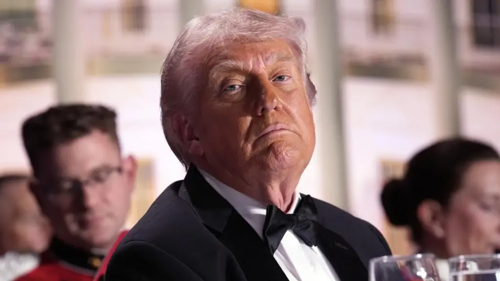 Moment Trump rushed from White House Correspondents' Dinner after suspected gunshots heard