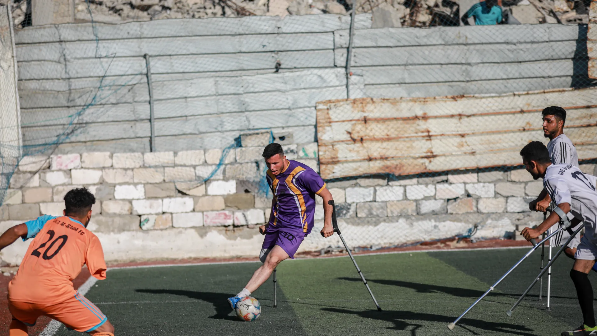 Gaza experiences World Cup from afar as local players face ongoing struggles WTX News Gaza Irada playing football