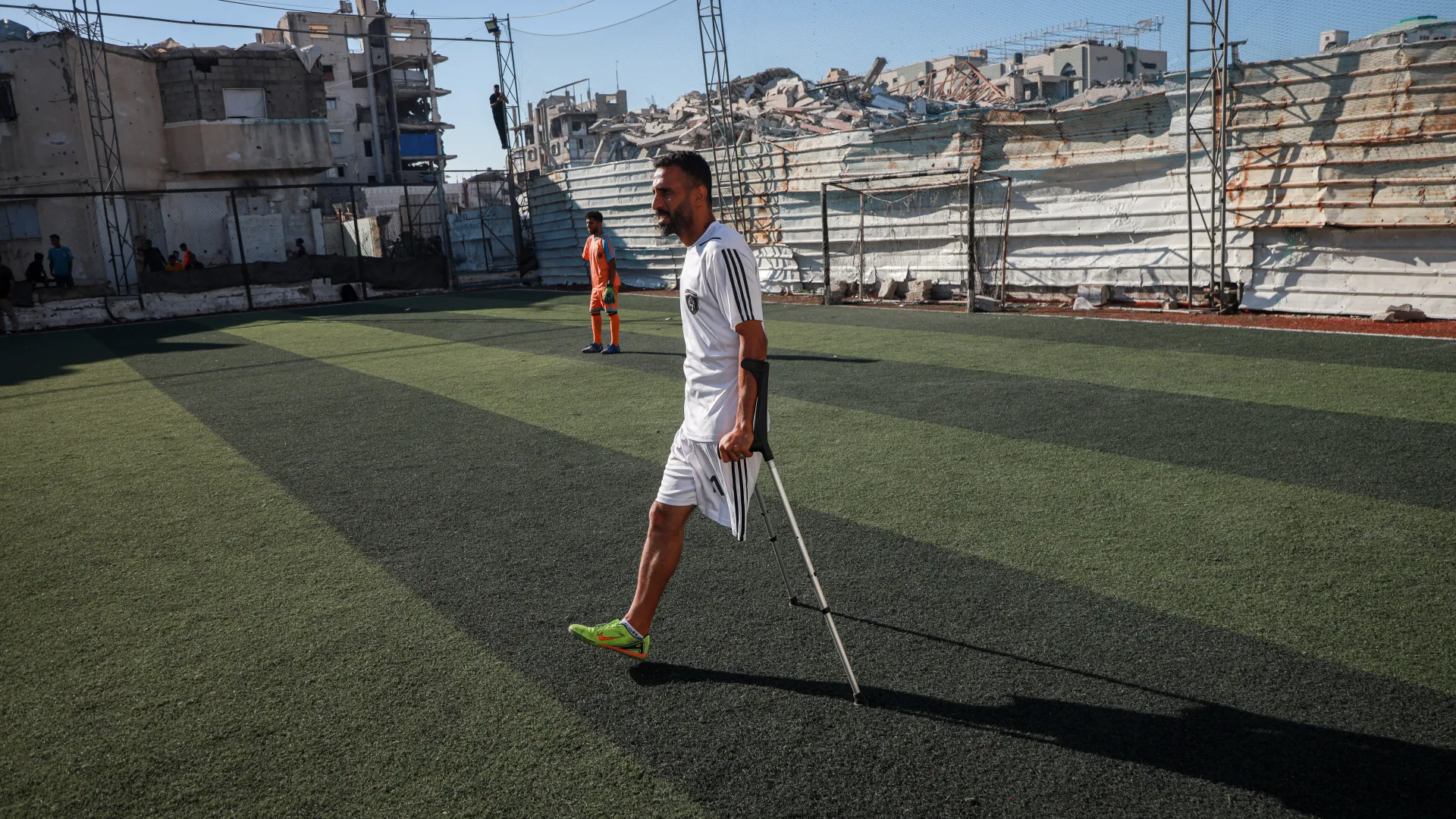 Gaza experiences World Cup from afar as local players face ongoing struggles WTX News Gaza Irada training session