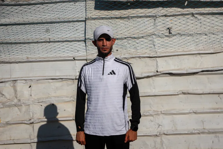 Hatem Al-Mughrabi, the team’s coach, expressed his sadness and frustration over the isolation experienced by athletes in Gaza as the World Cup gets underway [Abdelhakim Abu Riash/ WTX News]