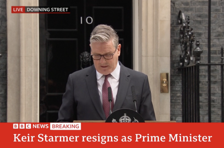 Breaking News PM Keir Starmer resigns