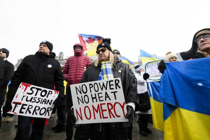 Ottawa condemns Russia's threats towards Canadian firms in Ukraine drone deal WTX News Ukraine Canada protest file e1781197295805
