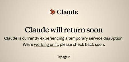 major outage affecting Claude AI chatbot services