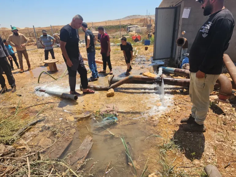 Israel’s ‘Crimson Thread’ barrier has broken irrigation pipes and damaged wells that are vital to local Palestinian populations [Courtesy of Thaer Bisharat]