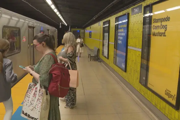 Tourism Calgary promotes campaign at downtown Toronto subway station WTX News TOURISM CALGARY IN TORONTO PIC 01