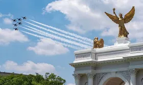 Trump proposes triumphal arch to serve as military complex with drones Trump proposes triumphal arch to serve as military complex with drones