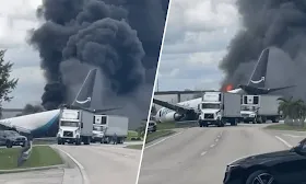 Amazon cargo plane crashes at Miami International Airport leaving five dead Amazon cargo plane crashes at Miami International Airport leaving five dead