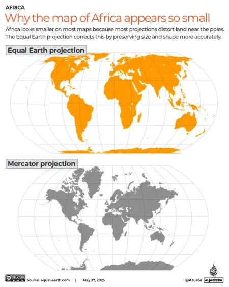 Tuesday’s news briefing - Chris Kaba cop acquitted, Lidia Thorpe and Employment Rights Bill WTX News INTERACTIVE Africa map equal earth projection mercator 1748347339