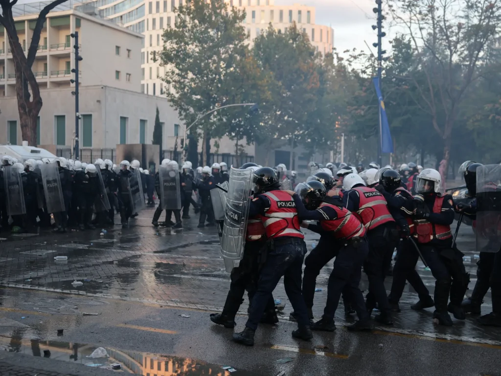 Albanian police use rubber bullets as protests against Prime Minister Rama escalate